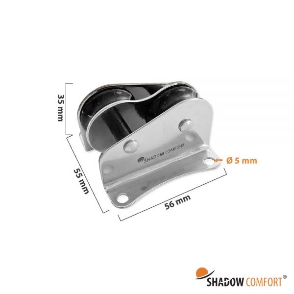 Katrol 4 AISI 316 afmetingen - Shadow Comfort